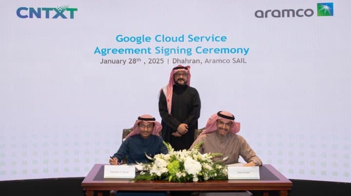 أرامكو السعودية تتعاون مع CNTXT للاستفادة من تقنيات جوجل كلاود في تعزيز مبادرات الابتكار والاستدامة