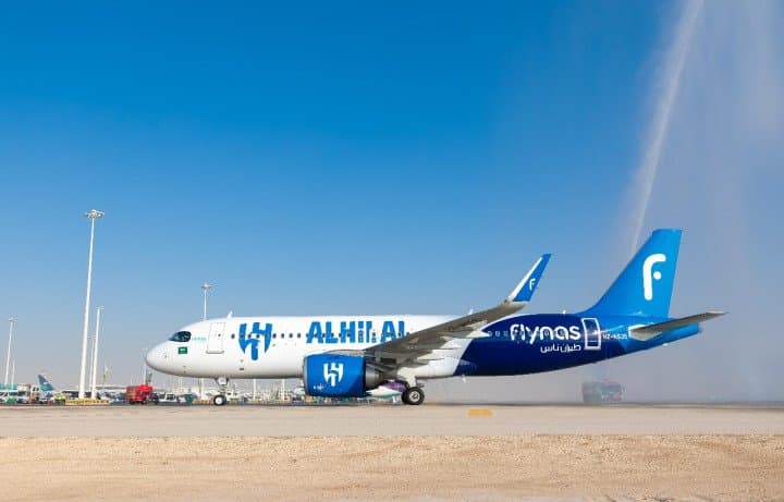 flynas Announces the Arrival of Al-Hilal’s Branded Aircraft, the First of Its Kind in the Middle East for a Football Club