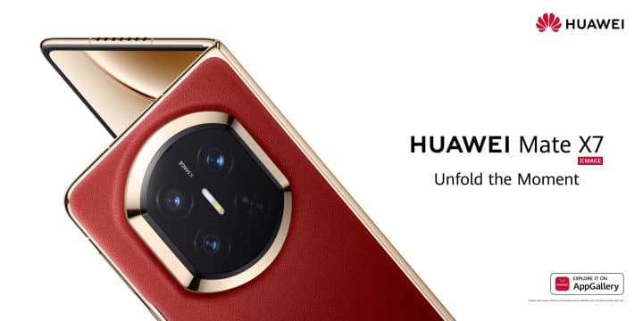 Available Now in the Kingdom of Saudi Arabia HUAWEI Mate X7: True-to-Colours Camera Brings Studio-Grade Imaging to a Foldable You Can Use Two Ways