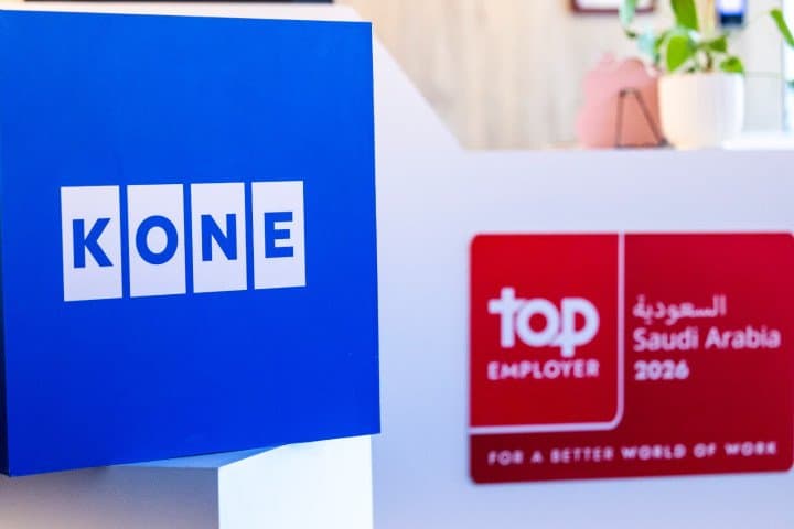 KONE recognized as a Top Employer 2026 in Saudi Arabia