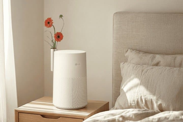 جهاز تنقية الهواء الجديد PURICARE AEROMINI من إل جي إلكترونيكس يوفر تنقية الهواء المعززة وتصميم صغير الحجم