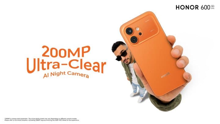 سلسلة HONOR 600 Series تعيد تعريف التصوير الليلي بتقنية كاميرا AI فائقة الوضوح بدقة 200 ميغابكسل