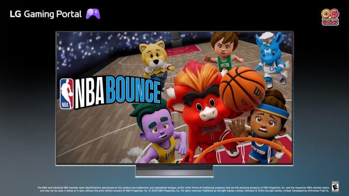 لعبة NBA BOUNCE تُضفي متعة كرة السلة المليئة بالتشويق على تلفزيونات وشاشات إل جي إلكترونيكس الذكية