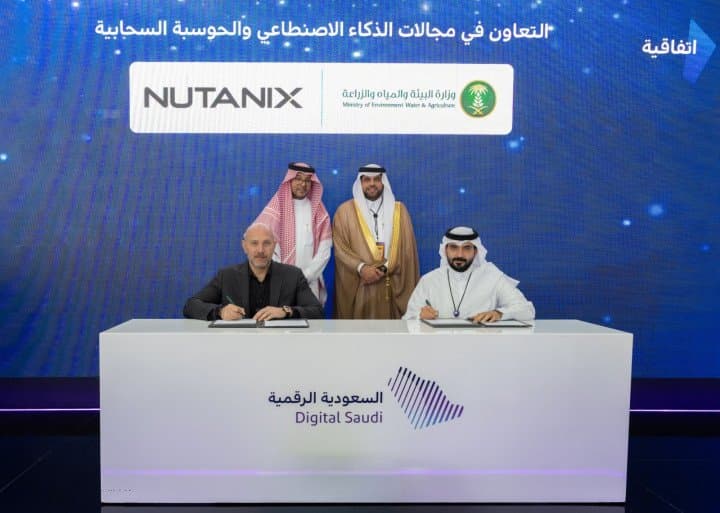 Nutanix and Saudi Arabia’s Ministry of Environment, Water and Agriculture Sign MoU to Advance Digital Infrastructure, Artificial Intelligence and Hybrid Cloud Capabilities